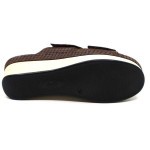 Vital slipper bruin leder 181477